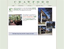 Tablet Screenshot of crawfordpropertiesinc.com